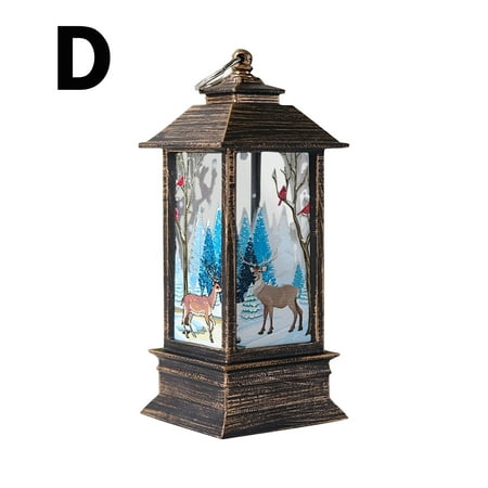 Outdoor Candle Lantern Decoration LED Light Christmas Candle Christmas Decoration Desktop Lantern Decoration