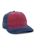 thumbnail image 1 of Outdoor Cap 00885792696194 Pigment Dyed Twill Solid Hat, Chili Pepper, Navy & Navy - One Size, 1 of 8