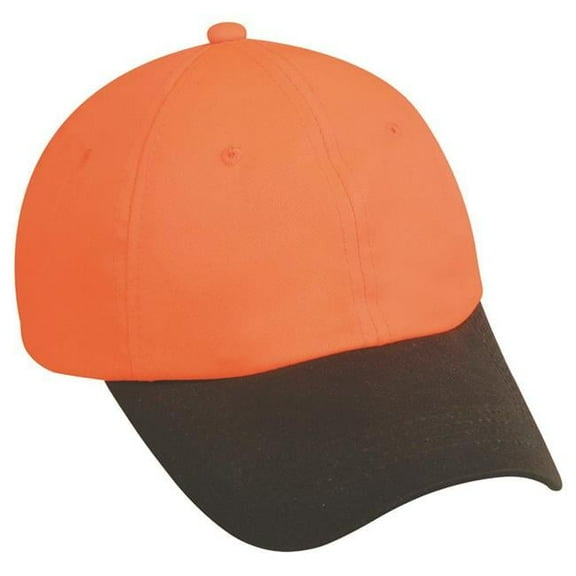 Outdoor Cap 553IS Blaze with Waxed Cotton Canvas Visor-Blaze/Dark Brown