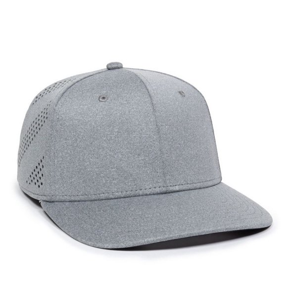 Outdoor Cap AIR25 Perforated Side Panels-Heathered Grey-M/L