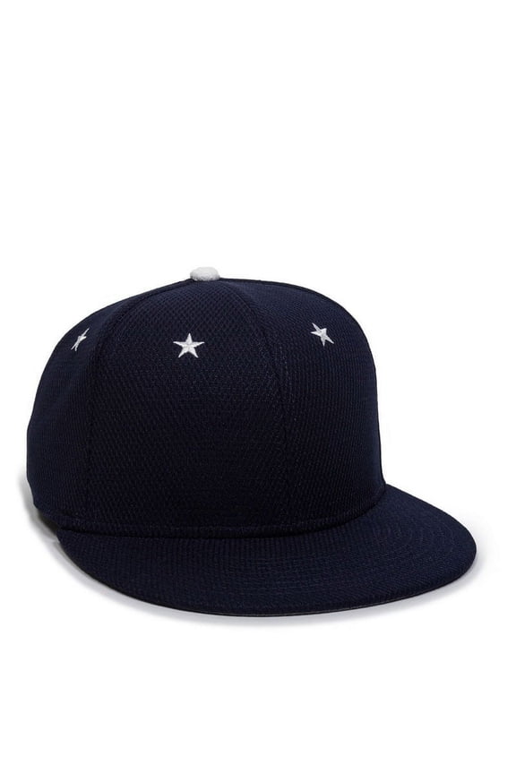 ALL-STAR Contrasting Embroidered Star Eyelets-Navy-XS/S