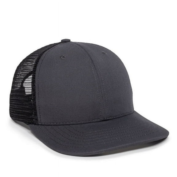 OC Sports AM-101M USA Made Mesh Back Cap - Charcoal Black