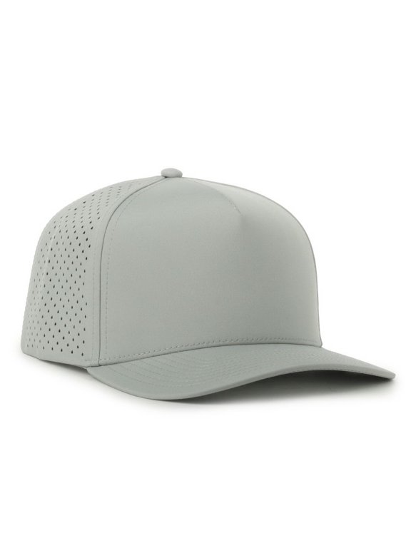 AR-200 Recycled Polyester Spandex Blend Fabric Cap-Grey