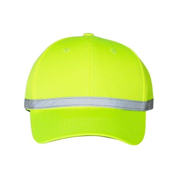 Outdoor Cap ANSI-100 Reflective Crown Taping-Safety Yellow