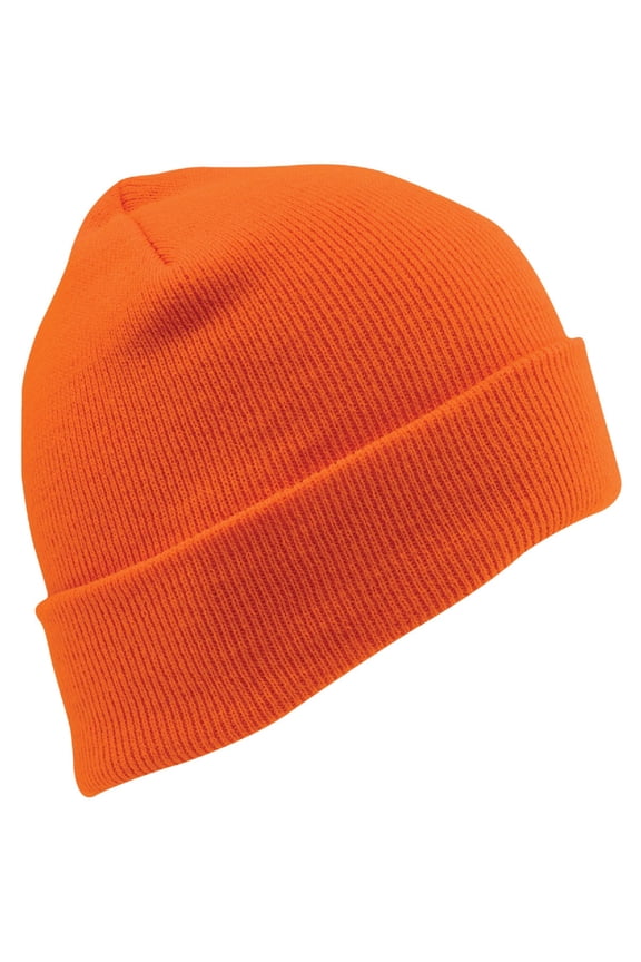 Cap Blaze Orange Knit Watch Cap with Cuff