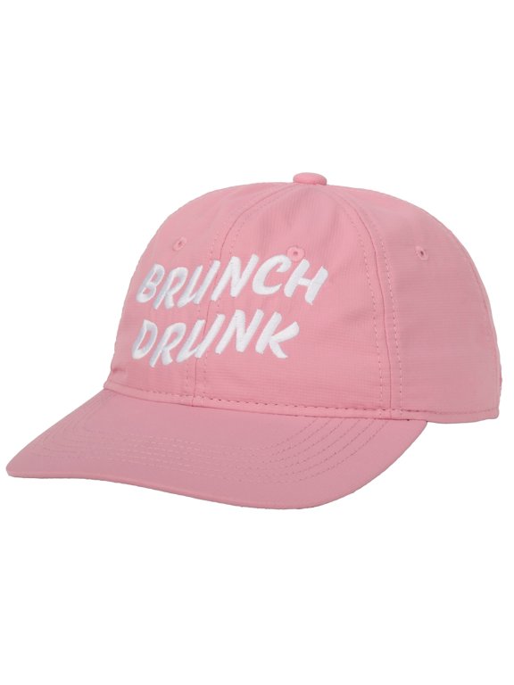 Brunch Drunk Ladies' Cap Pink Pearl Nylon