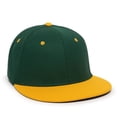 thumbnail image 1 of OC Sports CAGE25 Flexible Fitting Cap - Dark Green Gold, 1 of 8