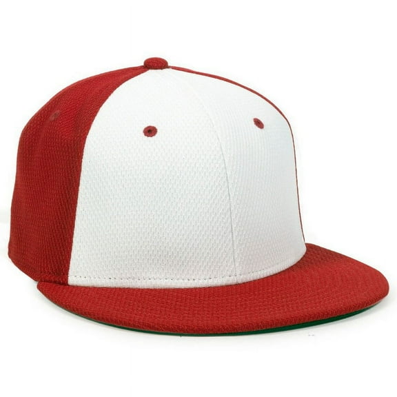 Outdoor Cap CAGE25 Black Anti-Glare Undervisor-White/Red/Red-XS/S