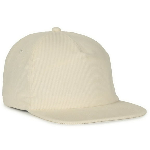 Outdoor Cap CORD01 Retail-Inspired Corduroy Cap-Ivory