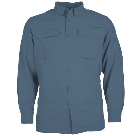 Outdoor Cap CUMBERLAND Vented Outdoor Shirt-Slate-Blue-L