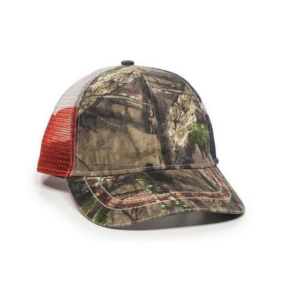 Outdoor Cap CWF-400M Mossy Oak Flag Cap-Mossy Oak Break-Up Country /Texas Flag