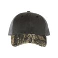 thumbnail image 1 of Outdoor Cap Distressed Camo Mesh-Back Cap HPC500M Black/ Country/ Grey One Size, 1 of 5