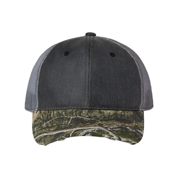 Outdoor Cap Distressed Camo Mesh-Back Cap