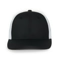 thumbnail image 1 of Outdoor Cap FLX672M-E Structured Pro Round Crown Cap, 100% recycled RPE visor-Black/White, 1 of 8