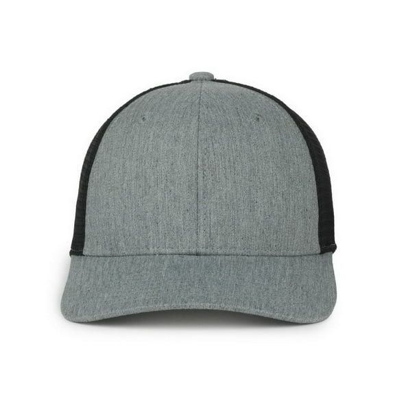 Outdoor Cap FLX672M Stretch Perfected Cap, flagship style-Heathered Grey/Black