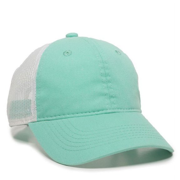 Outdoor Cap FWT-130 Heavy Garment Washed, Mesh Back-Mint/White-Adult