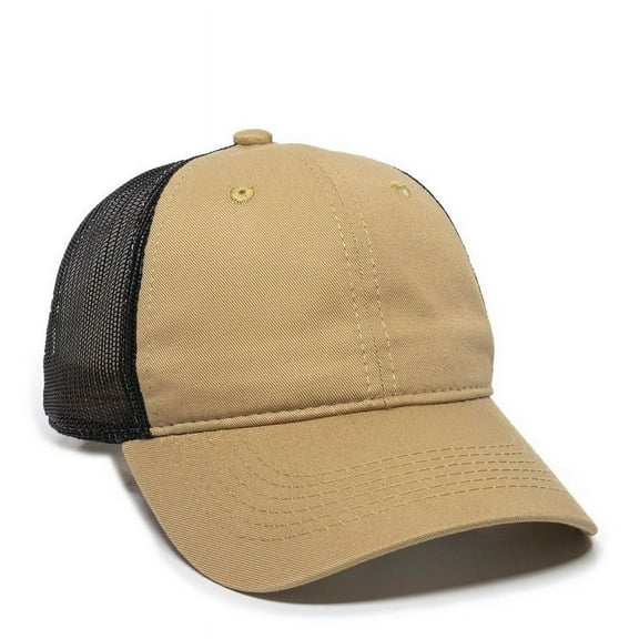 Outdoor Cap FWT-130 Heavy Garment Washed, Mesh Back-Old Gold/Black-Adult