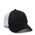 thumbnail image 1 of Outdoor Cap FWT-130L Cotton twill unstructured cap-Black/White, 1 of 8