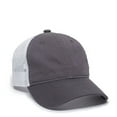 thumbnail image 1 of Outdoor Cap FWT-130L Cotton twill unstructured cap-Charcoal/White, 1 of 8
