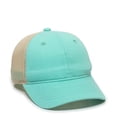 thumbnail image 1 of Outdoor Cap FWT-130L Cotton twill unstructured cap-Mint/Beige, 1 of 8