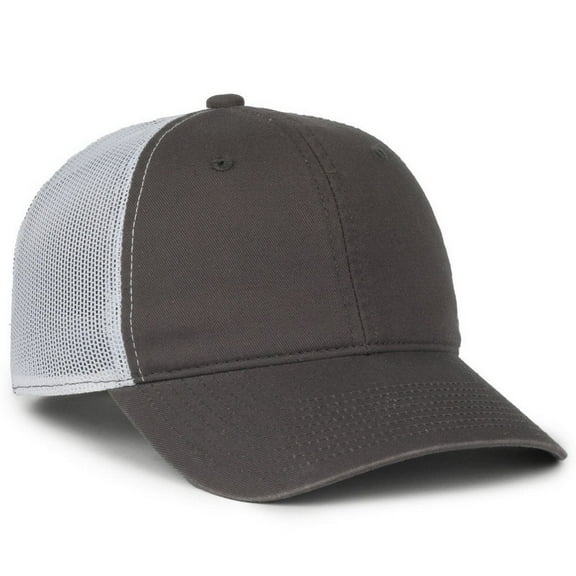 Outdoor Cap FWT-130SB Pre-Curved Visor-Charcoal/White