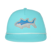 Outdoor Cap Fishing Hat, Floatable Brim, Shark Screenprinted Design, Adult One Size Fits Most