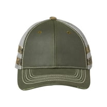Outdoor Cap Frayed Camo Stripes Mesh-Back Cap