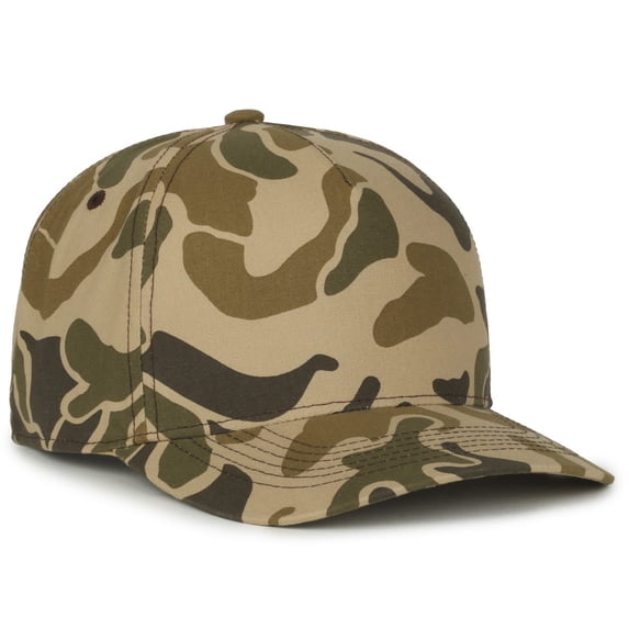 Outdoor Cap GC101 5-Panel Generic Camo Solid Back Cap-Marsh