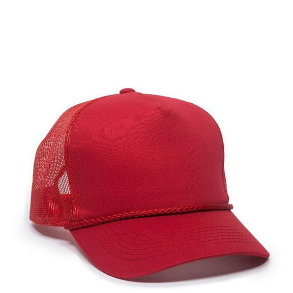 Outdoor Cap GL-155 High Profile Mesh Back with Cord-Red