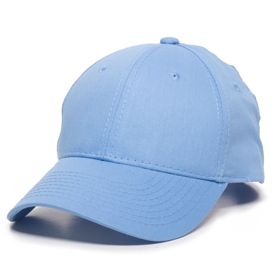 Outdoor Cap Youth Baseball Cap – Low Profile Structured Cotton Dad Hat Style, Adjustable Hook-and-Loop, Columbia Blue