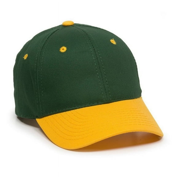 Outdoor Cap GL-271 Mid to Low Profile Basic Cotton Twill-Dark Green/Gold-Adult