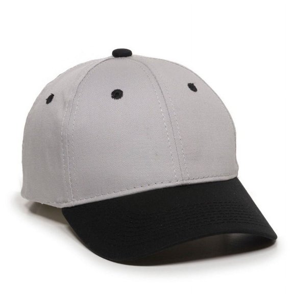 Outdoor Cap GL-271 Mid to Low Profile Basic Cotton Twill-Light Grey/NAVY-Youth