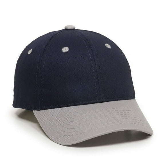 Outdoor Cap GL-271 Mid to Low Profile Basic Cotton Twill-Navy/Light Grey-Youth