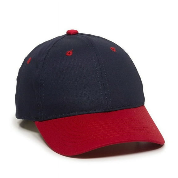 Outdoor Cap GL-271 Mid to Low Profile Basic Cotton Twill-Navy/Red-Adult