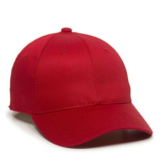 Outdoor Cap GL-271 Mid to Low Profile Basic Cotton Twill-Red-Youth
