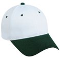 thumbnail image 1 of Outdoor Cap GL-271 Mid to Low Profile Basic Cotton Twill-White/Dark Green-Adult, 1 of 8