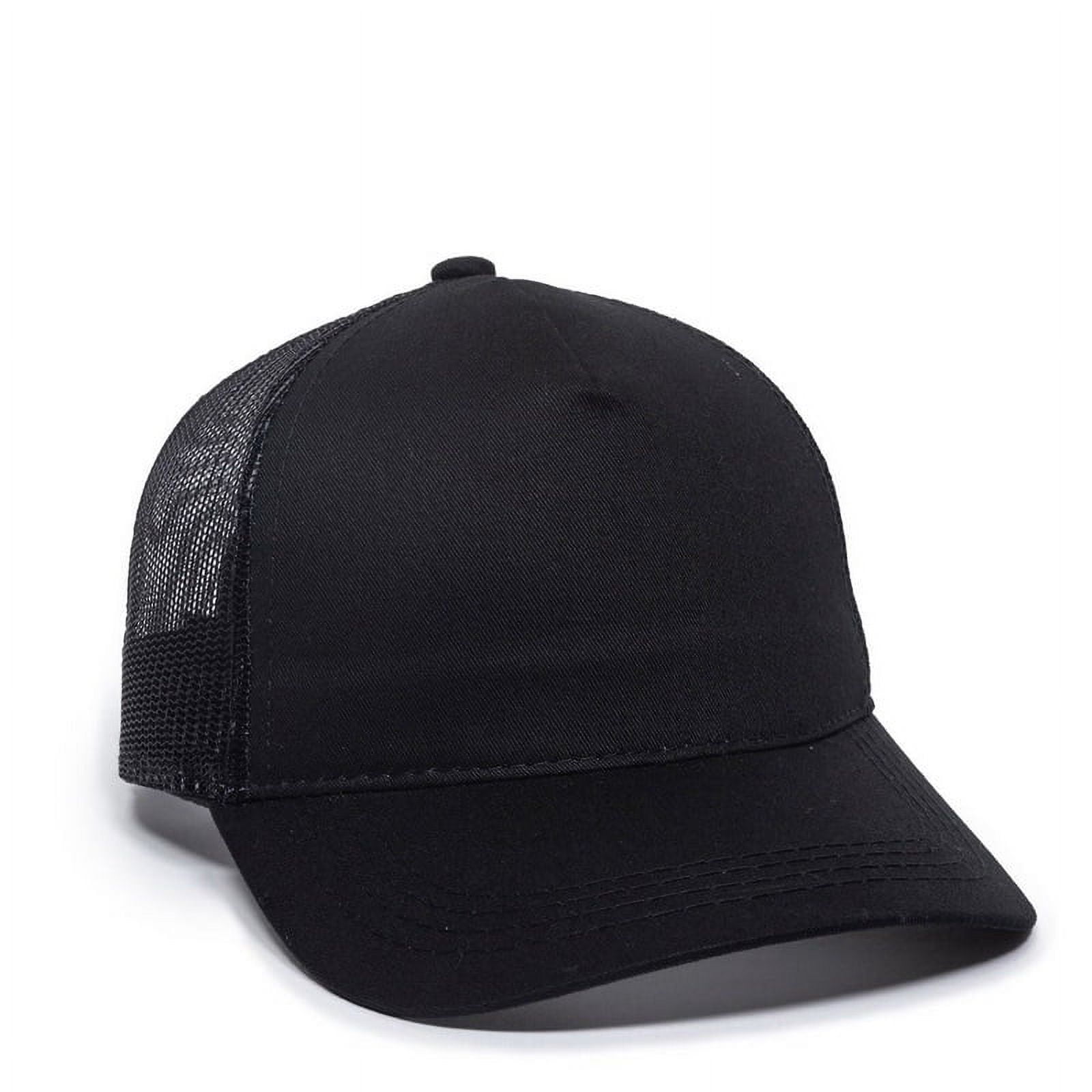 Outdoor Cap GL-415 Mid to Low Profile with Mesh Back-Black