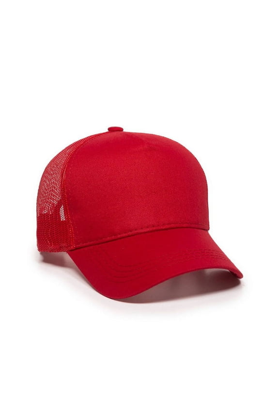 GL-415 Mid to Low Profile with Mesh Back-Red