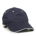 thumbnail image 1 of Outdoor Cap GL-645 Sandwich Visor-Navy/White, 1 of 9