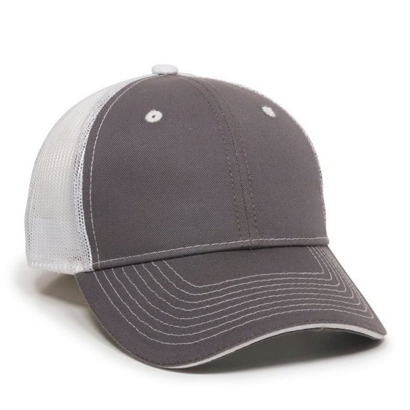 Outdoor Cap GWT-101M Washed Mesh Back-Charcoal/White