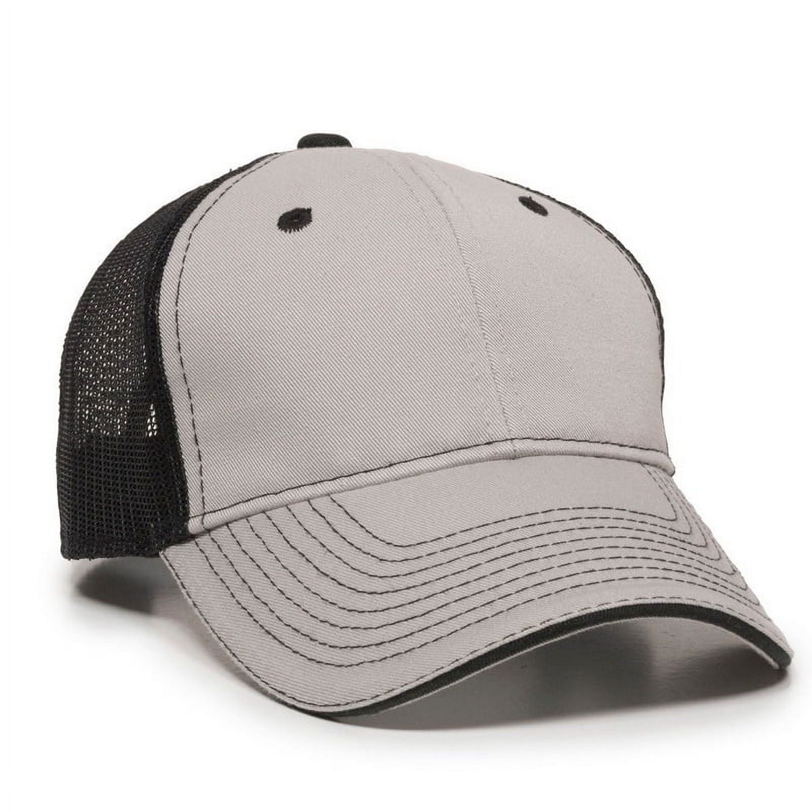 Outdoor Cap GWT-101M Washed Mesh Back-Light Grey/Black - Walmart.com