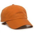 thumbnail image 1 of OC Sports GWT-116  Adj. Garment Wash Cotton Baseball Cap - Bt Orange, 1 of 8