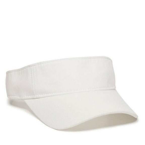 Outdoor Cap GWTV100 Cotton Twill Visor - WHITE