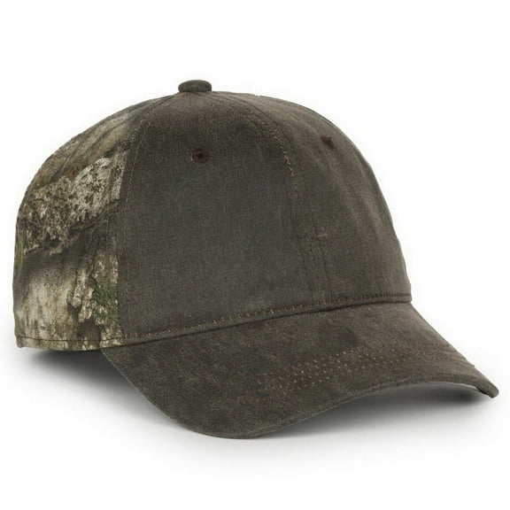 Outdoor Cap HPC-305 Weathered Cotton Twill/Camo Cap-Brown/Realtree® APX®