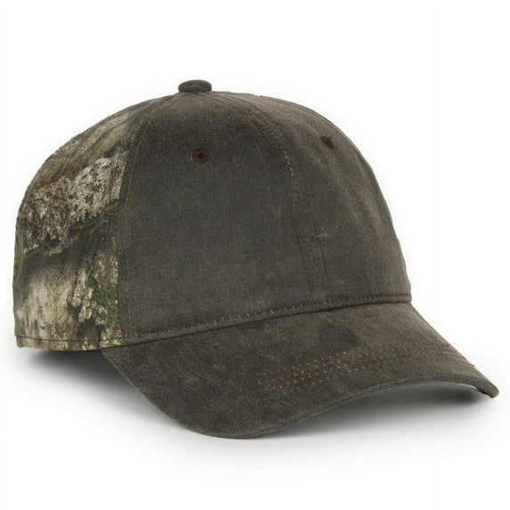 Outdoor Cap HPC-305 Weathered Cotton Twill/Camo Cap-Brown/Realtree® APX®