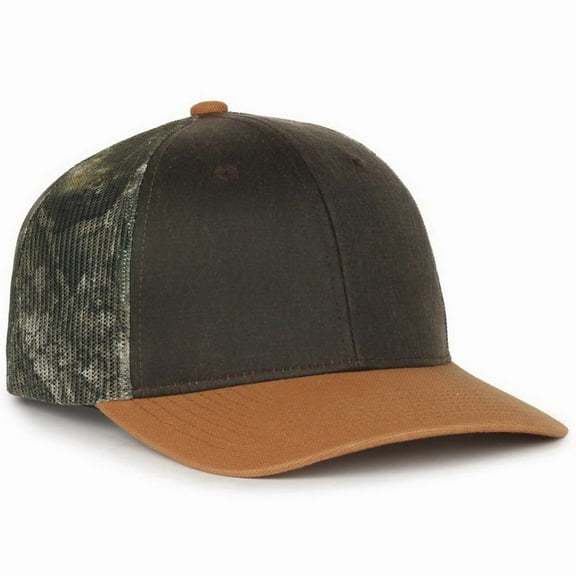 Outdoor Cap HPC-615M Mesh Back Camo Cap-Brown/Realtree® APX®/DUK Brown