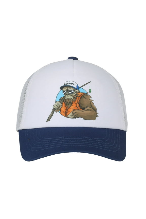 Hat, Sasquatch Goes Fishing, Adult One Size Fits Most