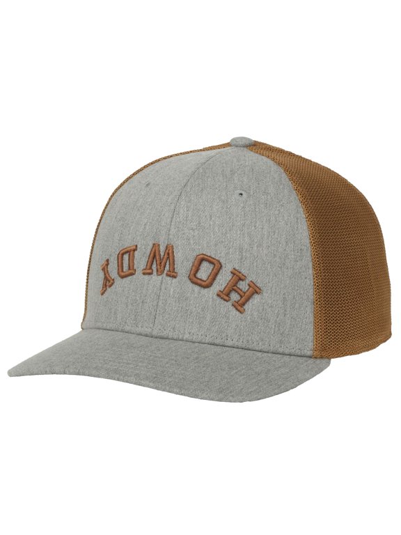 Howdy on the Flip Trucker Hat  Gray & Copper