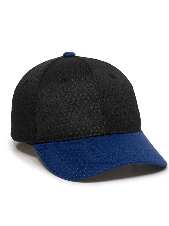 JM-123 Jersey Mesh-Black/Royal-Youth