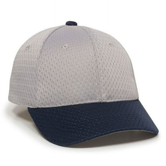 Outdoor Cap JM-123 Jersey Mesh-Light Grey/NAVY-Adult